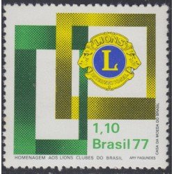 Brasil Brazil 1251 1977 25 Años de Lions Club de Brasil MNH