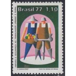 Brasil Brazil 1256 1977 Día del trabajador Labor Day MNH