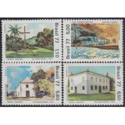 Brasil Brazil 1257/60 1977 Adhesión a la UPU Puerto seguro MNH