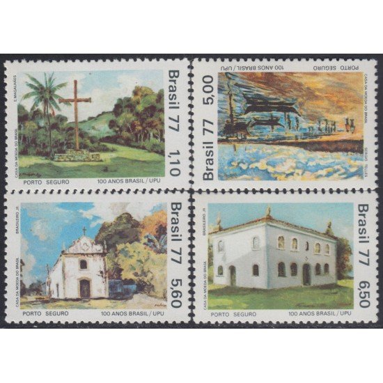 Brasil Brazil 1257/60 1977 Adhesión a la UPU Puerto seguro MNH Brasil Brazil 1257/60 1977 Adhesión a la UPU Puerto seguro MNH