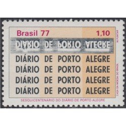 Brasil Brazil 1261 1977 Periódico Diario de Puerto Alegre MNH