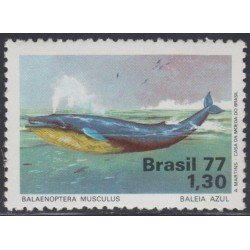 Brasil Brazil 1262 1977 Protección de la Naturaleza Ballena Whale MNH