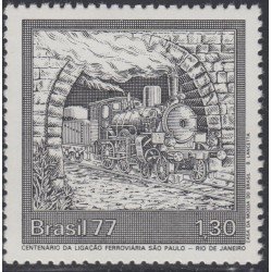 Brasil Brazil 1264 1977 Línea ferroviaria de Sao Paulo a Río de Janeiro MNH