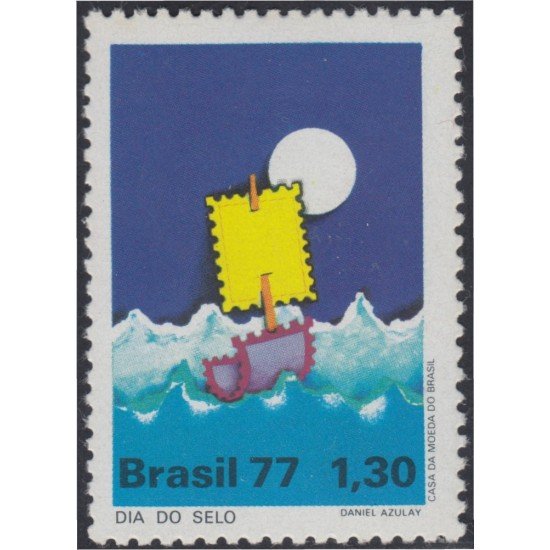 Brasil Brazil 1270 1977 Día del sello MNH Brasil Brazil 1270 1977 Día del sello MNH