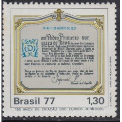 Brasil Brazil 1271 1977 Escuela de Derecho MNH