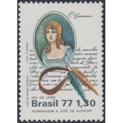 Brasil Brazil 1280 1977 Día del libro José de Alancar MNH