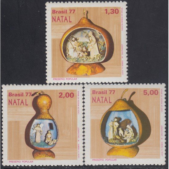 Brasil Brazil 1286/88 1977 Navidad Chritsmas MNH Brasil Brazil 1286/88 1977 Navidad Chritsmas MNH