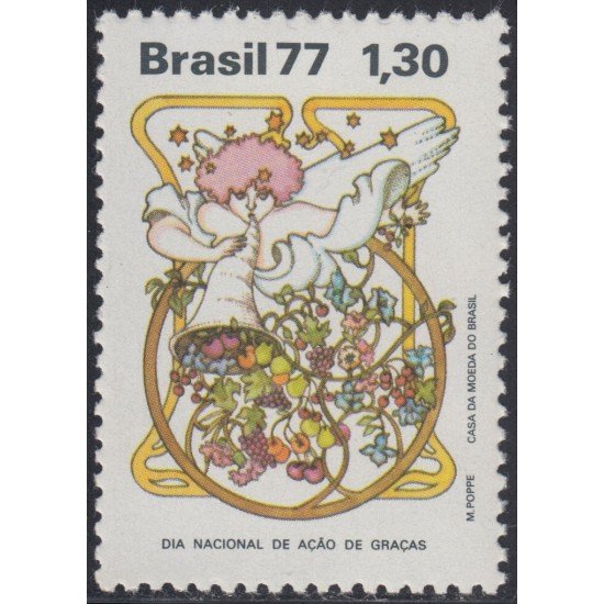 Brasil Brazil 1292 1977 Día Nacional de Acción de Gracias MNH Brasil Brazil 1292 1977 Día Nacional de Acción de Gracias MNH