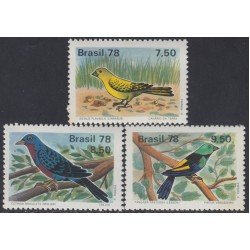 Brasil Brazil 1310/12 1978 Protección de la naturaleza Pájaros Birds MNH Brasil Brazil 1310/12 1978 Protección de la naturaleza Pájaros Birds MNH