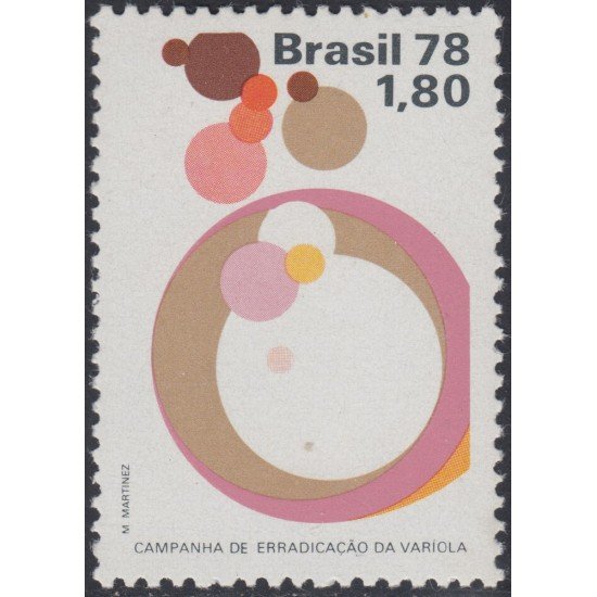 Brasil Brazil 1318 1978 Erradicación de la Viruela MNH Brasil Brazil 1318 1978 Erradicación de la Viruela MNH