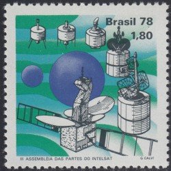 Brasil Brazil 1329 1978 Enlaces de comunicación por satélite MNH Brasil Brazil 1329 1978 Enlaces de comunicación por satélite MNH