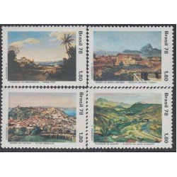 Brasil Brazil 1342/45 1978 Pinturas Paisajes Brasileños MNH Brasil Brazil 1342/45 1978 Pinturas Paisajes Brasileños MNH