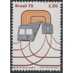 Brasil Brazil 1354 1978 Inauguración del metro de Río de Janeiro MNH Brasil Brazil 1354 1978 Inauguración del metro de Río de Janeiro MNH