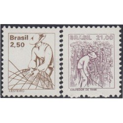 Brasil Brazil 1368/69 1978 Serie Antigua Trabajo Nacional MNH Brasil Brazil 1368/69 1978 Serie Antigua Trabajo Nacional MNH