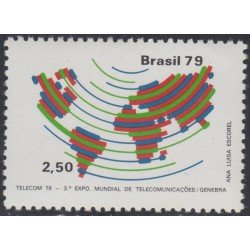 Brasil Brazil 1392 1979 3ra exposición Mundial de Telecomunicaciones MNH Brasil Brazil 1392 1979 3ra exposición Mundial de Telecomunicaciones MNH