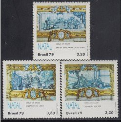 Brasil Brazil 1401/03 1979 Navidad Chritsmas Iglesia Señora de la Salud MNH Brasil Brazil 1401/03 1979 Navidad Chritsmas Iglesia Señora de la Salud MNH