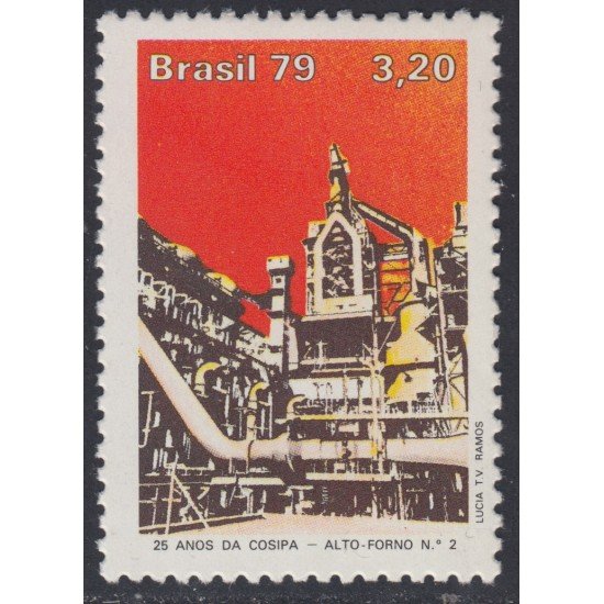 Brasil Brazil 1408 1979 25 Años de la Campaña Siderúrgica de Sao Paulo MNH Brasil Brazil 1408 1979 25 Años de la Campaña Siderúrgica de Sao Paulo MNH