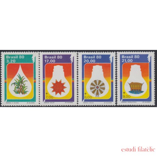 Brasil Brazil 1409/12 1980 Fuentes de energía alternativa MNH