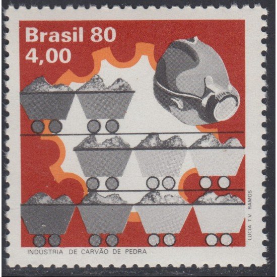 Brasil Brazil 1413 1980 Industria del carbón MNH Brasil Brazil 1413 1980 Industria del carbón MNH