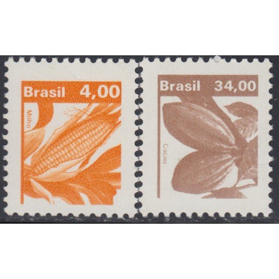 Brasil Brazil 1418/19 1980 Serie Antigua Recursos Económicos MNH Brasil Brazil 1418/19 1980 Serie Antigua Recursos Económicos MNH