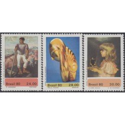 Brasil Brazil 1422/24 1980 Tesoros de Museos de Arte Brasileño MNH Brasil Brazil 1422/24 1980 Tesoros de Museos de Arte Brasileño MNH