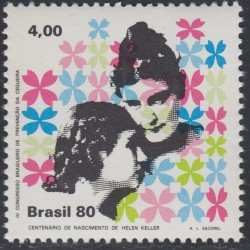 Brasil Brazil 1436 1980 Hellen Keller y Anne Sullivan MNH Brasil Brazil 1436 1980 Hellen Keller y Anne Sullivan MNH