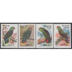 Brasil Brazil 1443/46 1980 Lubrapex 80. Pájaros Birds MNH Brasil Brazil 1443/46 1980 Lubrapex 80. Pájaros Birds MNH
