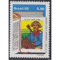 Brasil Brazil 1447 1980 Día del libro Escritor Erico Varissimo MNH Brasil Brazil 1447 1980 Día del libro Escritor Erico Varissimo MNH