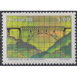 Brasil Brazil 1450 1980 100 Años Fundación de Club de Ingenieros MNH Brasil Brazil 1450 1980 100 Años Fundación de Club de Ingenieros MNH