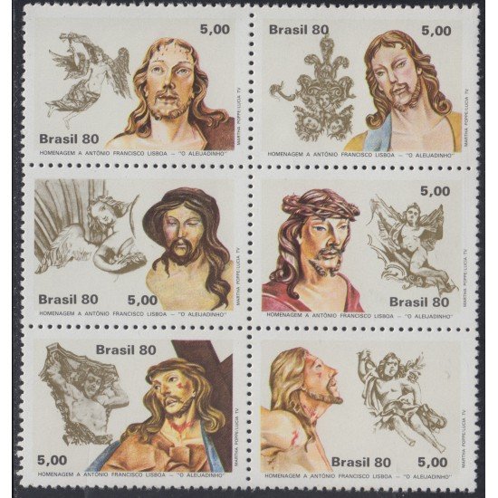 Brasil Brazil 1455/60 1980 Escultor Antonio Francisco Lisboa Brasil Brazil 1455/60 1980 Escultor Antonio Francisco Lisboa