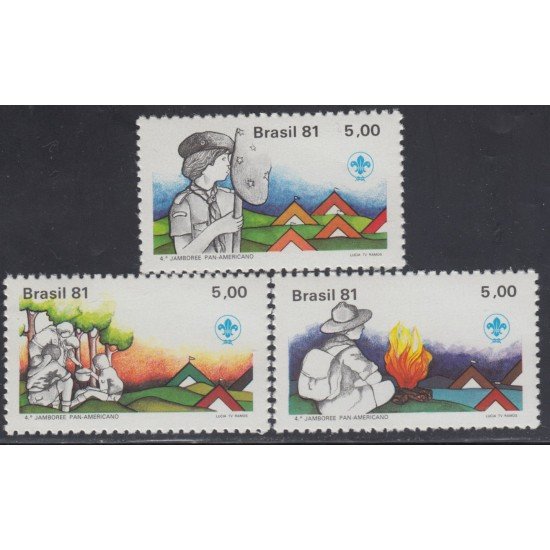 Brasil Brazil 1464/66 1980 4º Fiesta Panamericana cerca de Porto Alegre MNH Brasil Brazil 1464/66 1980 4º Fiesta Panamericana cerca de Porto Alegre MNH