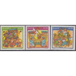Brasil Brazil 1490/92 1981 Folklor Juegos y y danzas populares MNH Brasil Brazil 1490/92 1981 Folklor Juegos y y danzas populares MNH