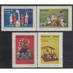Brasil Brazil 1505/08 1981 Navidad Fiestas Populares Chritsmas MNH