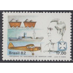 Brasil Brazil 1521 1982 Henrique Lage pionero en la Industria Nacional MNH