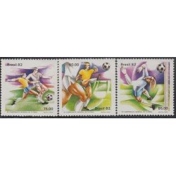 Brasil Brazil 1522/24 1982 12º Copa mundial de fútbol futball en España MNH