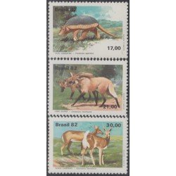 Brasil Brazil 1540/42 1982 Fauna Animales salvajes MNH Brasil Brazil 1540/42 1982 Fauna Animales salvajes MNH