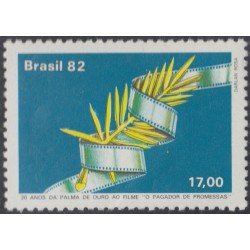 Brasil Brazil 1543 1982 Premio palma de Oro a filme de Anselmo Duarte MNH Brasil Brazil 1543 1982 Premio palma de Oro a filme de Anselmo Duarte MNH