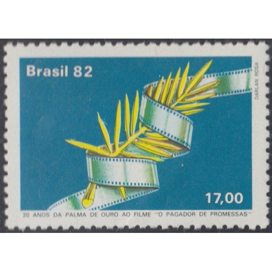 Brasil Brazil 1543 1982 Premio palma de Oro a filme de Anselmo Duarte MNH