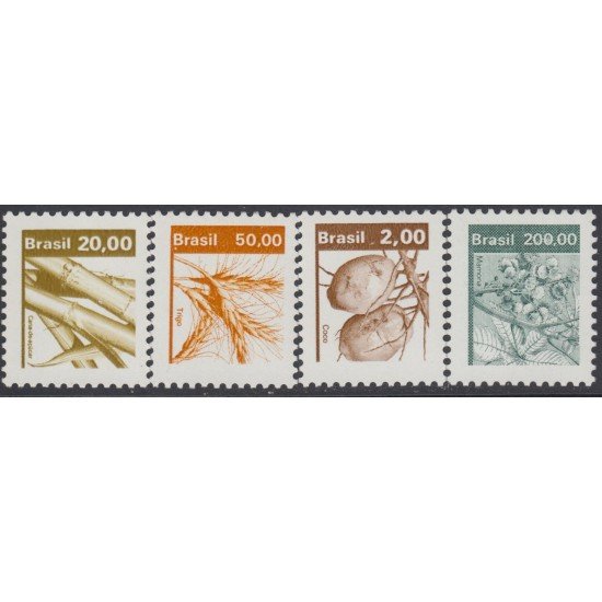 Brasil Brazil 1544/47 1982 Serie Antigua Recursos económicos MNH Brasil Brazil 1544/47 1982 Serie Antigua Recursos económicos MNH