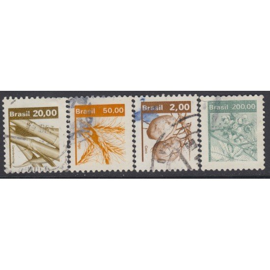 Brasil Brazil 1544/47 1982 Serie Antigua Recursos económicos Usado Brasil Brazil 1544/47 1982 Serie Antigua Recursos económicos Usado