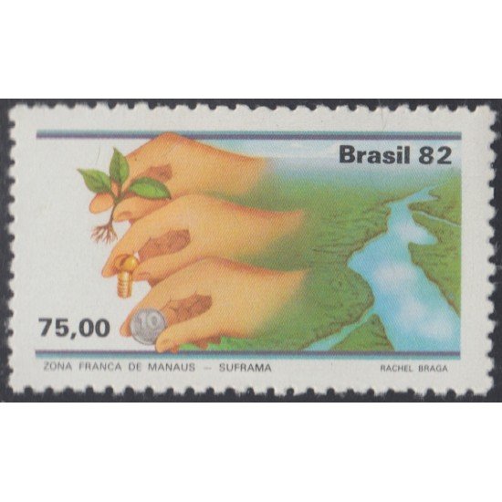 Brasil Brazil 1553 1982 Timbre Cabeça Grande Emperador Pedro II MNH Brasil Brazil 1553 1982 Timbre Cabeça Grande Emperador Pedro II MNH