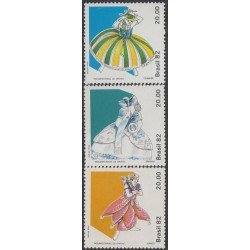 Brasil Brazil 1554/56 1982 Folklore Hábitos de Orishas MNH