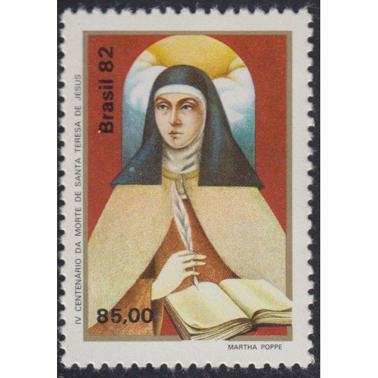 Brasil Brazil 1560 1982 Santa Teresa de Jesús MNH Brasil Brazil 1560 1982 Santa Teresa de Jesús MNH