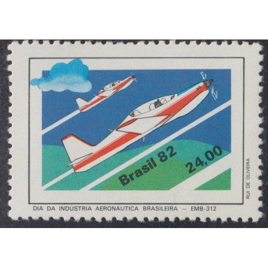 Brasil Brazil 1564 1982 Industria aeronáutica brasileña Avión MNH Brasil Brazil 1564 1982 Industria aeronáutica brasileña Avión MNH