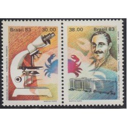 Brasil Brazil 1592/93 1983 Prevención contra el cáncer MNH Brasil Brazil 1592/93 1983 Prevención contra el cáncer MNH