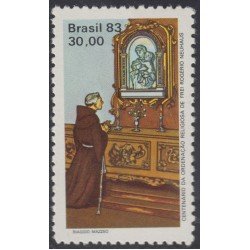 Brasil Brazil 1597 1983 Ordenación religiosa Fraile Rogerio Neuhaus MNH Brasil Brazil 1597 1983 Ordenación religiosa Fraile Rogerio Neuhaus MNH