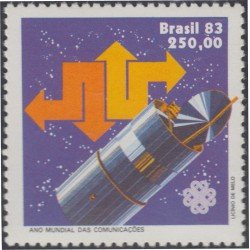 Brasil Brazil 1599 1983 Año Mundial de las comunicaciones Emblema del Año MNH Brasil Brazil 1599 1983 Año Mundial de las comunicaciones Emblema del Año MNH