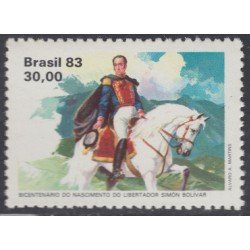 Brasil Brazil 1611 1983 Simón Bolivar MNH Brasil Brazil 1611 1983 Simón Bolivar MNH