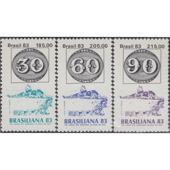 Brasil Brazil 1615/17 1983 Brasiliana 83 Exp. Flatélica Internacional MNH