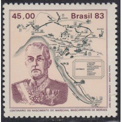 Brasil Brazil 1632 1983 Mariscal Mascarenhas de Moraes MNH Brasil Brazil 1632 1983 Mariscal Mascarenhas de Moraes MNH